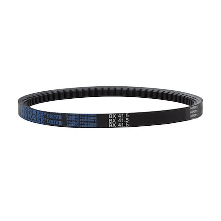 D&D BX41.5 Cogged, Classical V-Belt, 8 in Outside Length, 21/32 in Top Width, 13/32 in Thickness, 1 Ribs BX41.5